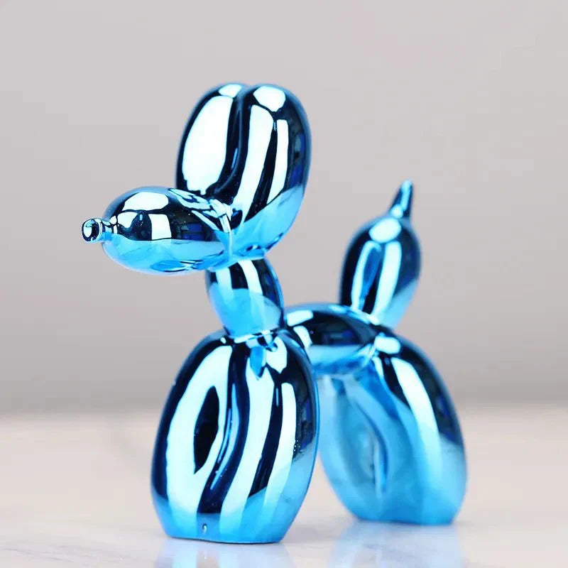 Avelena | Wohnzimmer-Dekoration „Ballonhund“ aus glänzendem Kunstharz