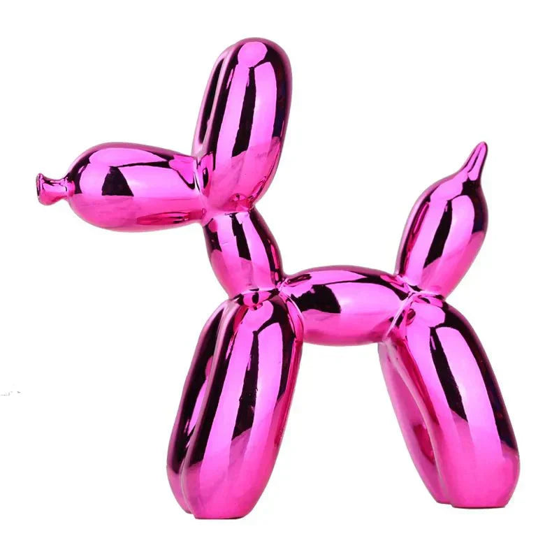 Avelena | Wohnzimmer-Dekoration „Ballonhund“ aus glänzendem Kunstharz