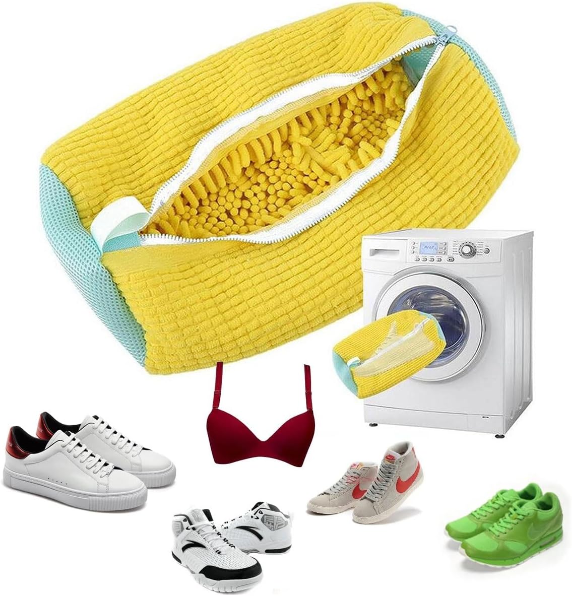 Avelena | Shoeclean Bag – Tiefenreinigungs-Schuhwaschbeutel mit integrierten Borsten