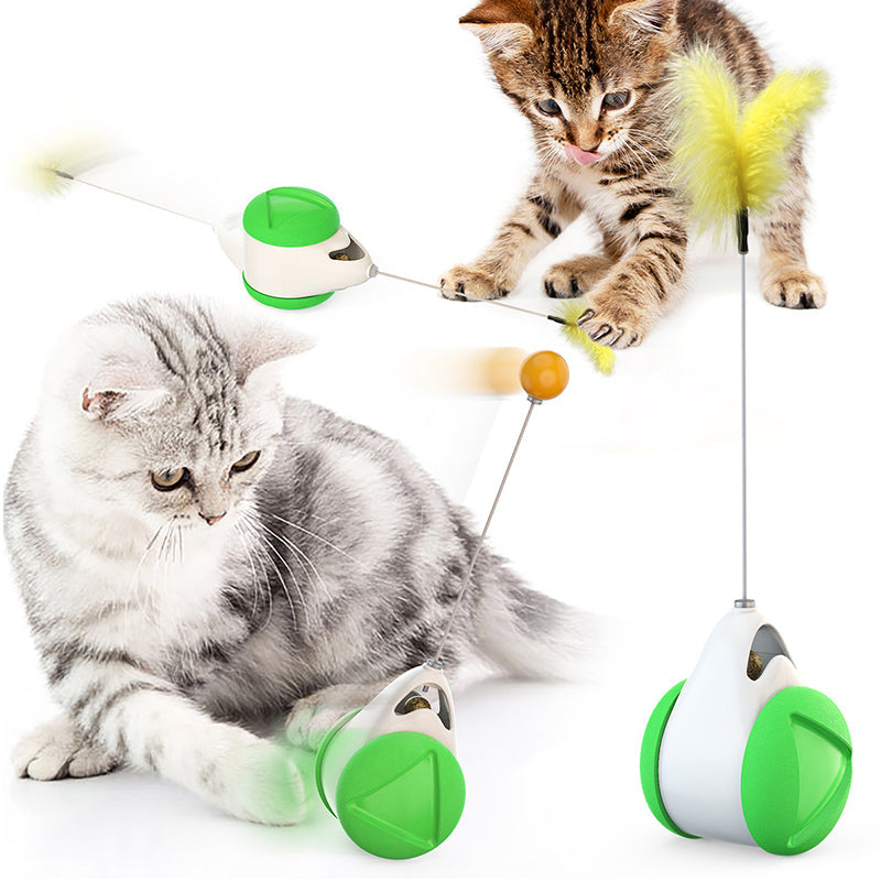 Avelena | Schwingendes Katzenspielzeug mit Rädern