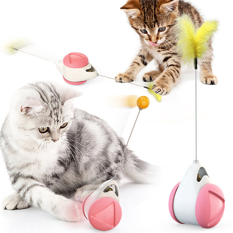 Avelena | Schwingendes Katzenspielzeug mit Rädern
