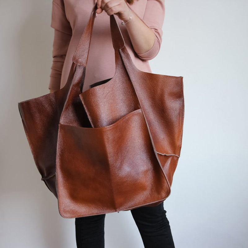 Avelena | Übergroße Weekender-Handtaschen Aus Leder