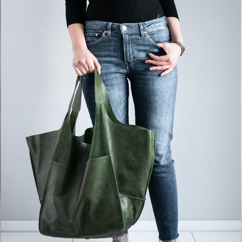 Avelena | Übergroße Weekender-Handtaschen Aus Leder