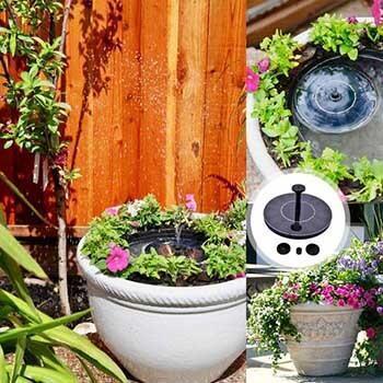 Avelena | Solar-betriebenes einfaches Vogelbrunnen-Set