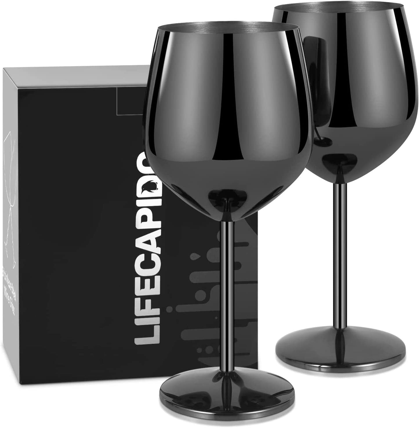 Avelena | 500ml Edelstahl-Weingläser