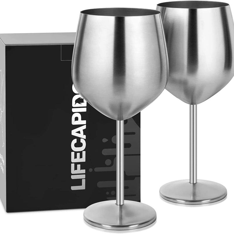 Avelena | 500ml Edelstahl-Weingläser