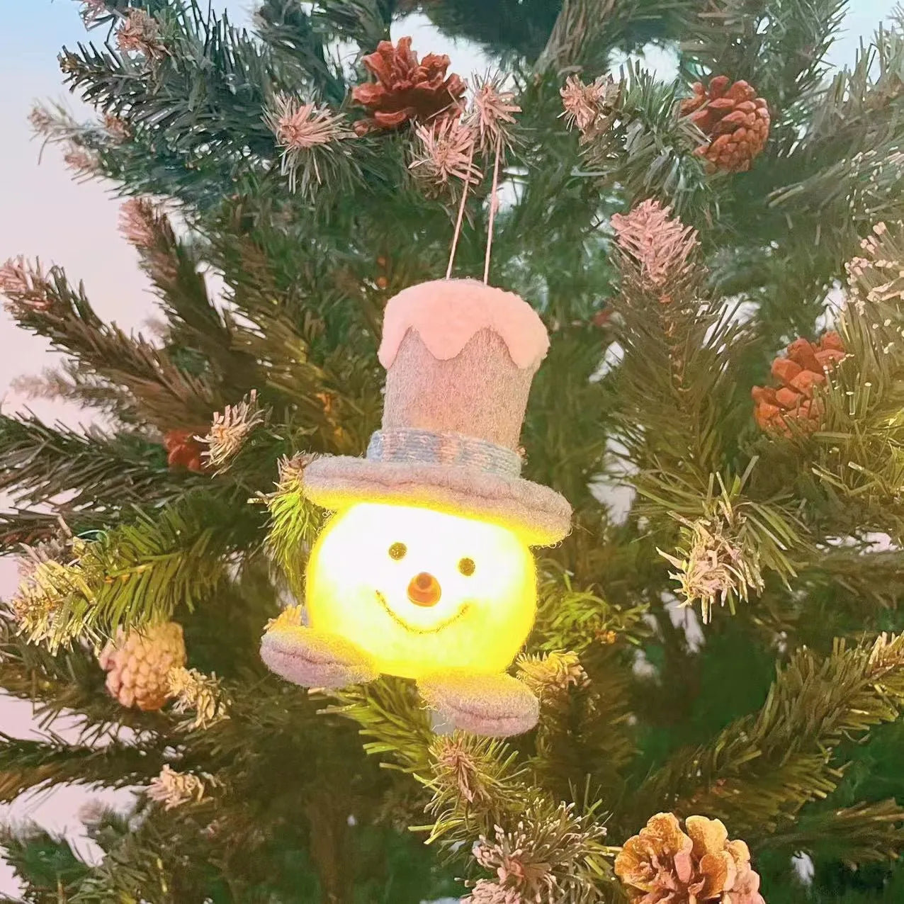 Avelena | Weihnachts Puppe Licht Plüsch Leuchtender Schneemann