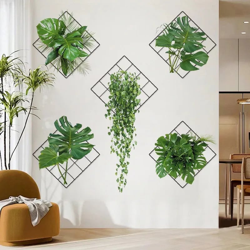 Avelena | 🌵3D Wandaufkleber mit grüner Pflanze