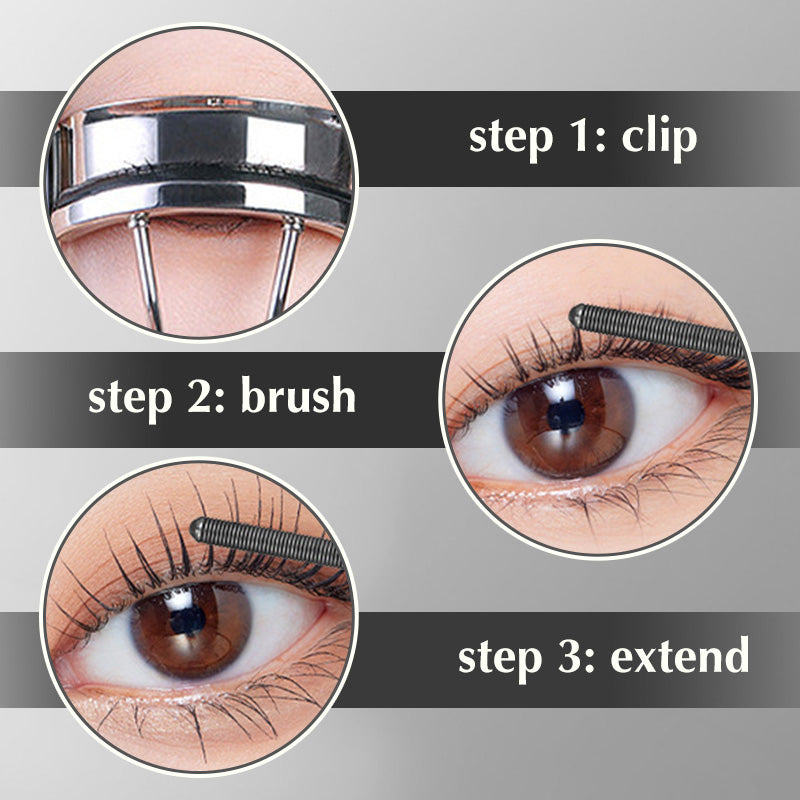Avelena | 3D Curling Metall-Wickler-Mascara - Wasserdicht & Langanhaltend