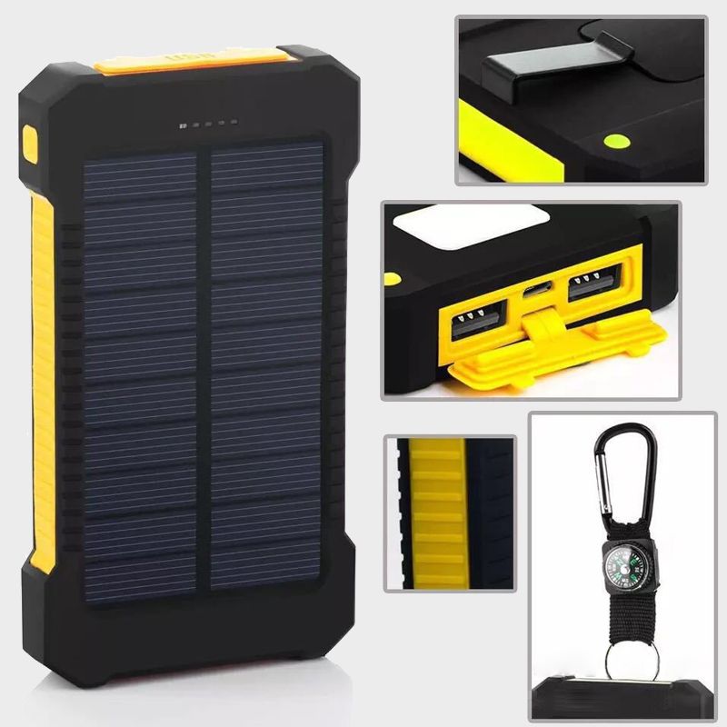 Avelena | Solar-Ladegerät Power Bank für Handys