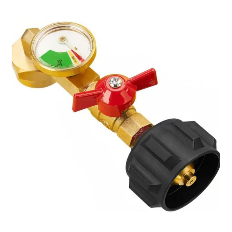 Avelena | Adapter für Propanbefüllung mit Winkel und Manometer