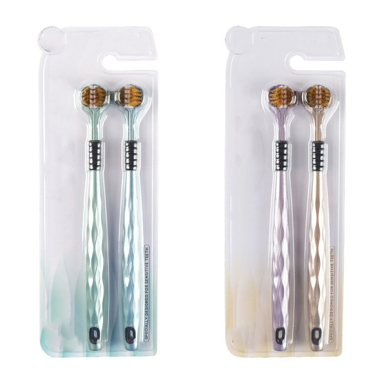 Avelena | Dreiköpfige Reinigungszahnbürste mit mehreren Winkeln