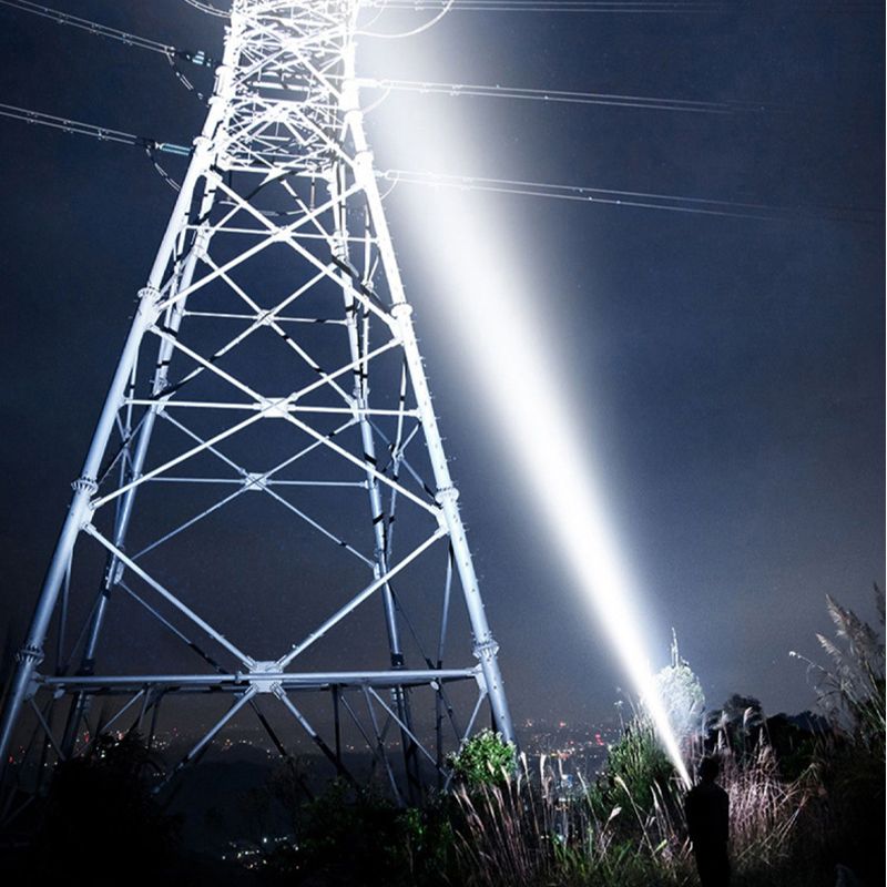 Avelena | Superhelles Doppelkopf-Spotlight tragbare Taschenlampe