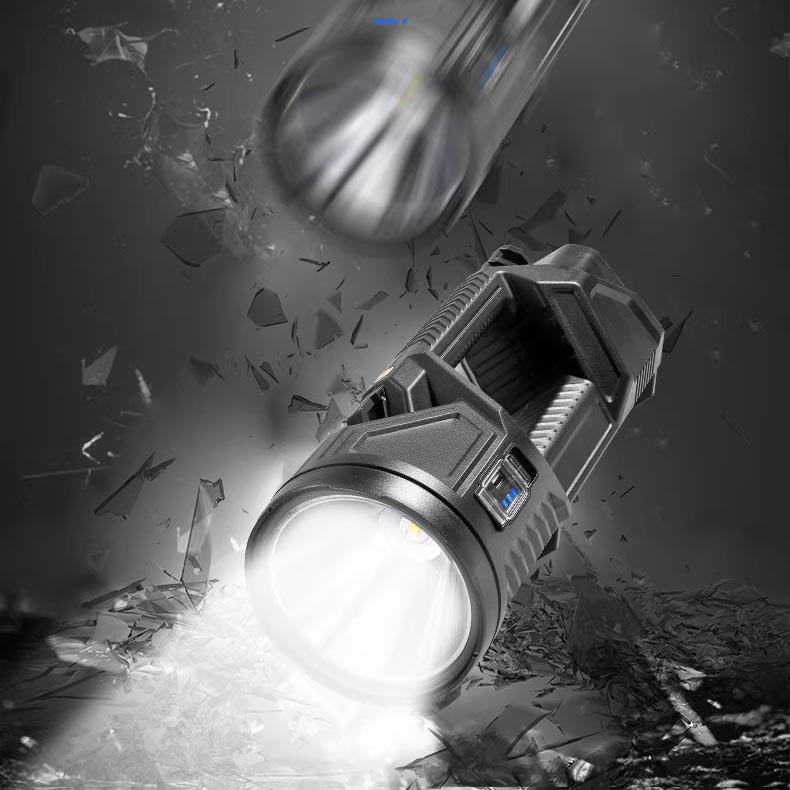 Avelena | Superhelles Doppelkopf-Spotlight tragbare Taschenlampe
