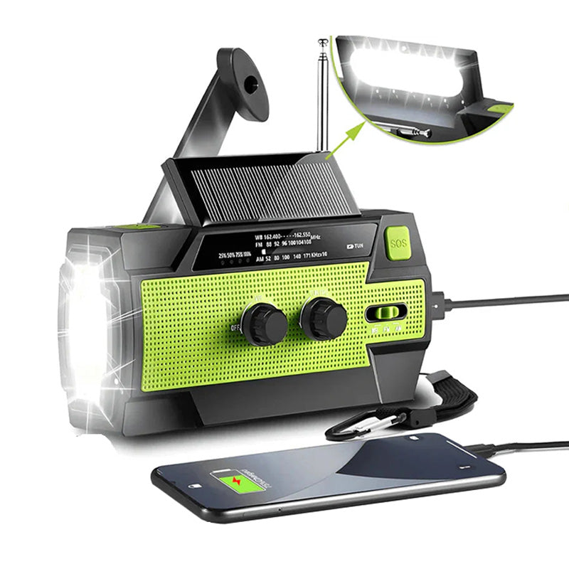 Avelena | All-in-One solarbetriebene Notfallradio