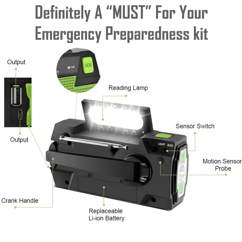 Avelena | All-in-One solarbetriebene Notfallradio