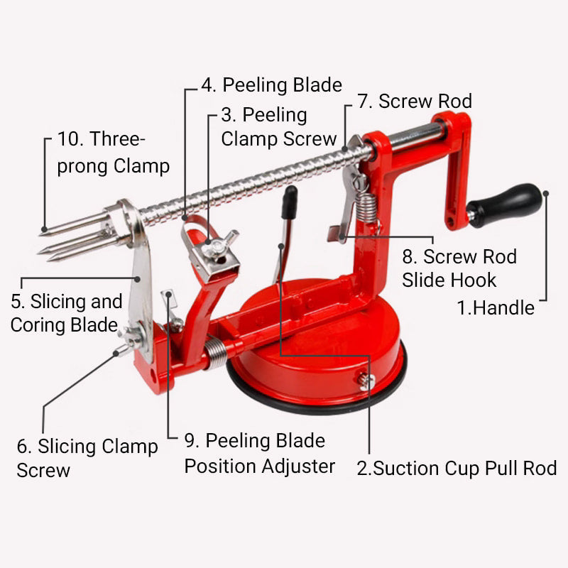 Avelena | 3-in-1 Handkurbelmesser