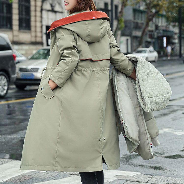 Avelena | 🎁Früher Black Friday Sale🎁Wintermantel mit Kapuze und Pelzkragen, lässiger Parka für Frauen⛄