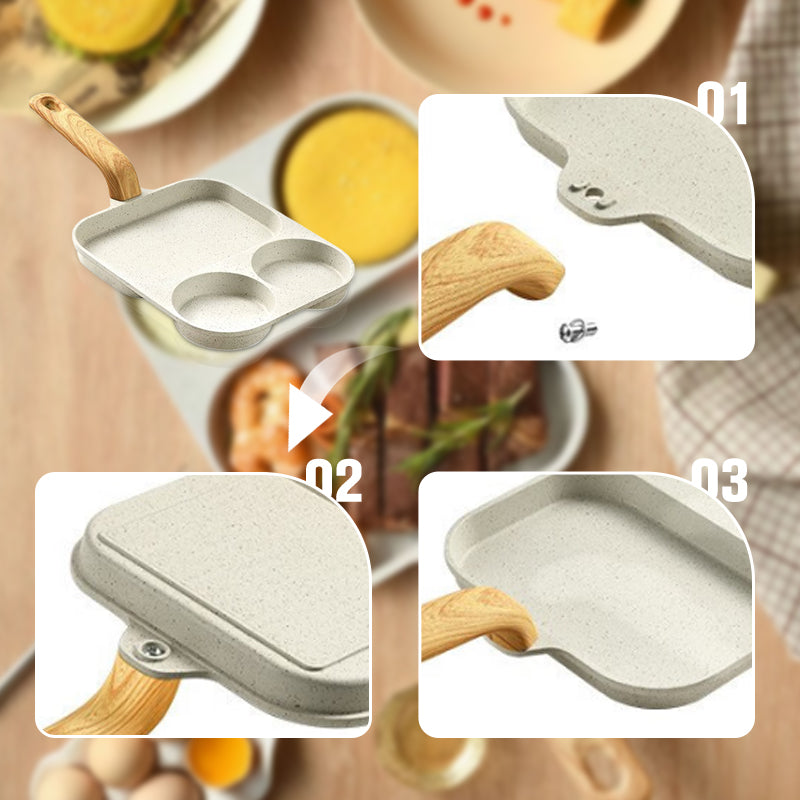 Avelena | 3-in-1 Delt Antihaft-Pfanne
