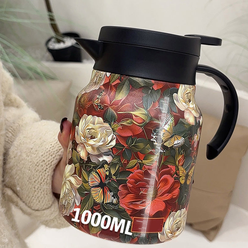 Avelena | 🔥Limitierte Zeitangebot🔥1000 ml Vakuumisolierte Teekanne mit Sieb