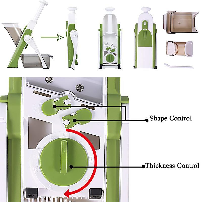 Avelena | 🥒Multifunktionaler Gemüseschneider für die Küche