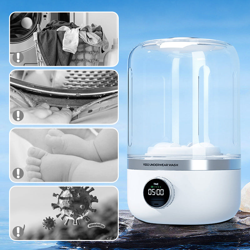 Avelena | 😍 Tragbare wiederaufladbare Mini-Waschmaschine für Unterwäsche!🩲