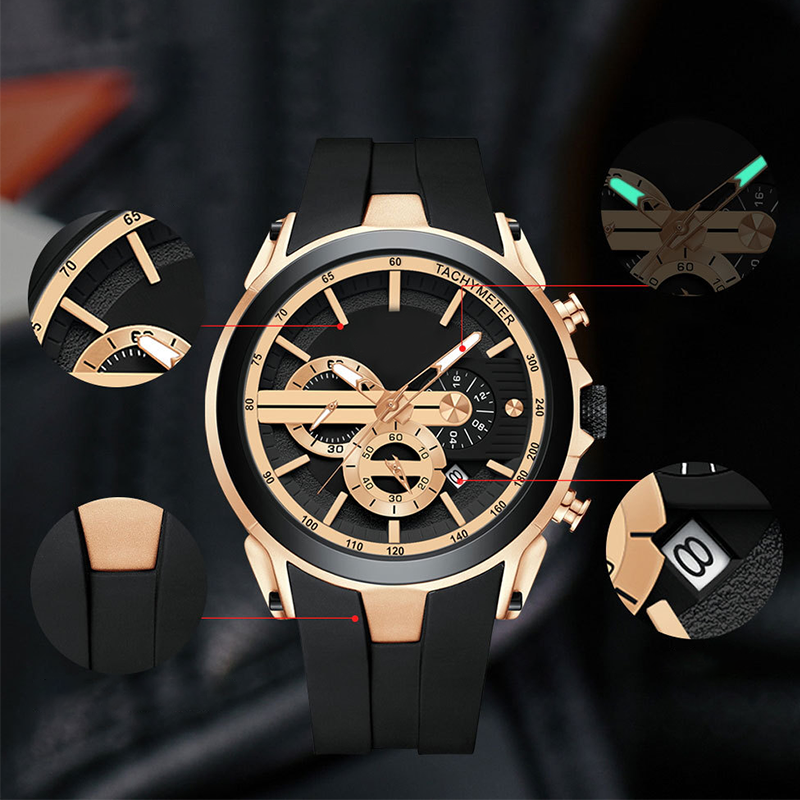 Avelena | 💎Stylische Sportuhr mit leuchtendem Display, Silikonarmband und wasserdichtem Design💎
