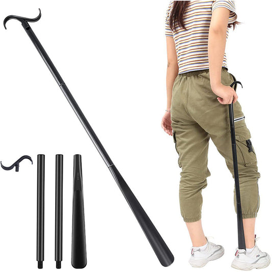 Avelena | Verstellbare lange Schuhanzieher mit Strumpfentferner für Senioren