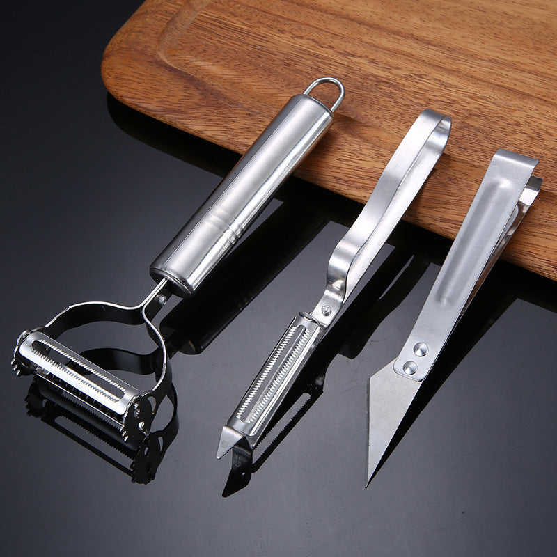 Avelena | 3-teiliges Set mit Peeling-Werkzeugen aus Edelstahl