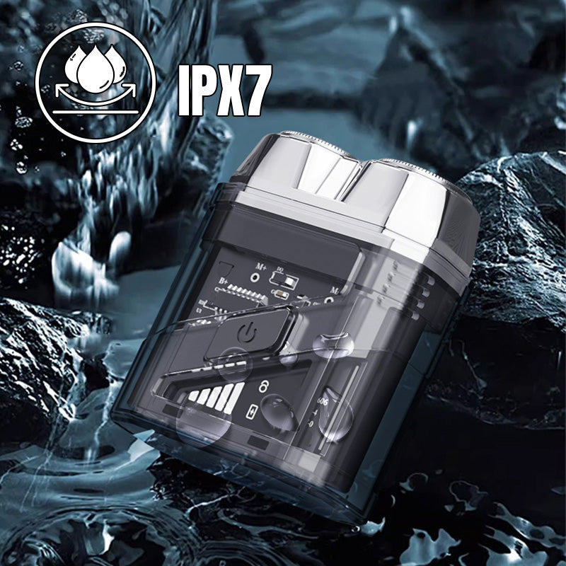 Avelena | Transparenter Mini-Elektrorasierer – IPX7 wasserdicht