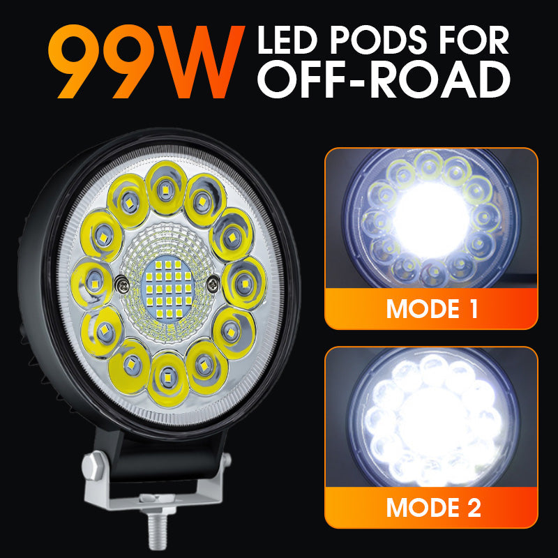 Avelena | 4-Zoll 99W LED-Pod für Offroad-Fahren