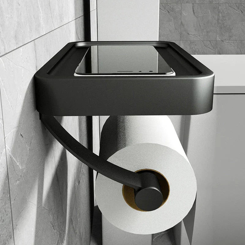 Avelena | Stalux Toilettenpapierhalter mit Ablage