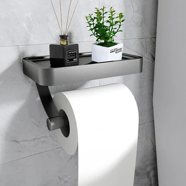 Avelena | Stalux Toilettenpapierhalter mit Ablage
