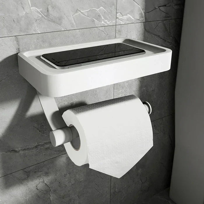 Avelena | Stalux Toilettenpapierhalter mit Ablage