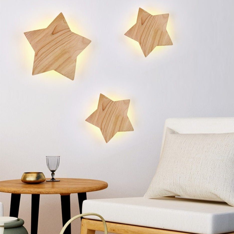 Avelena | SolidStar - Premium Holz Wandbeleuchtung