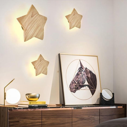 Avelena | SolidStar - Premium Holz Wandbeleuchtung