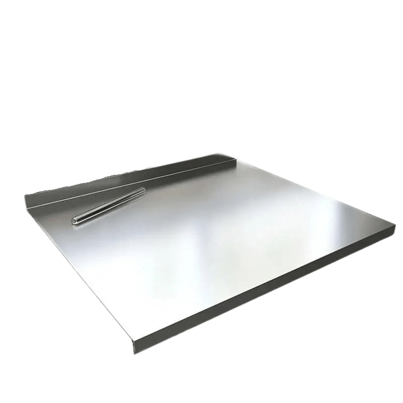 Avelena | STEELCUT PRO – Edelstahl Schneidebrett mit rutschfester Unterlage und integrierter Lippe