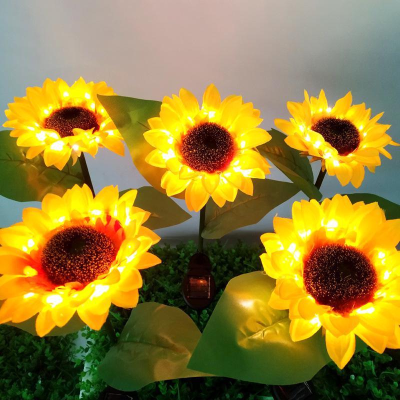 Avelena | Solar-LED-Gartenleuchte „Sonnenblume“