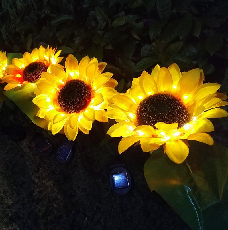 Avelena | Solar-LED-Gartenleuchte „Sonnenblume“