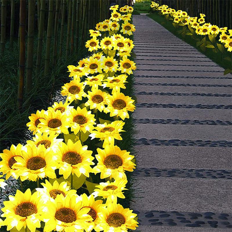 Avelena | Solar-LED-Gartenleuchte „Sonnenblume“