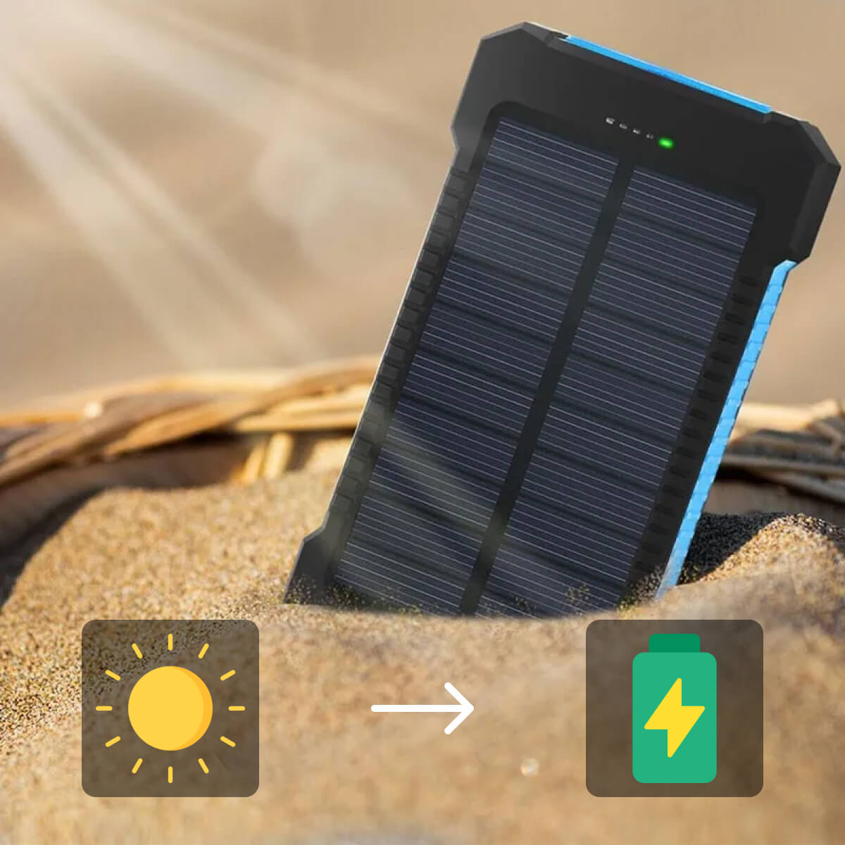 Avelena | SUNVAULT MAX – Wasserdichte Solar Power Bank mit 30000mAh Kapazität