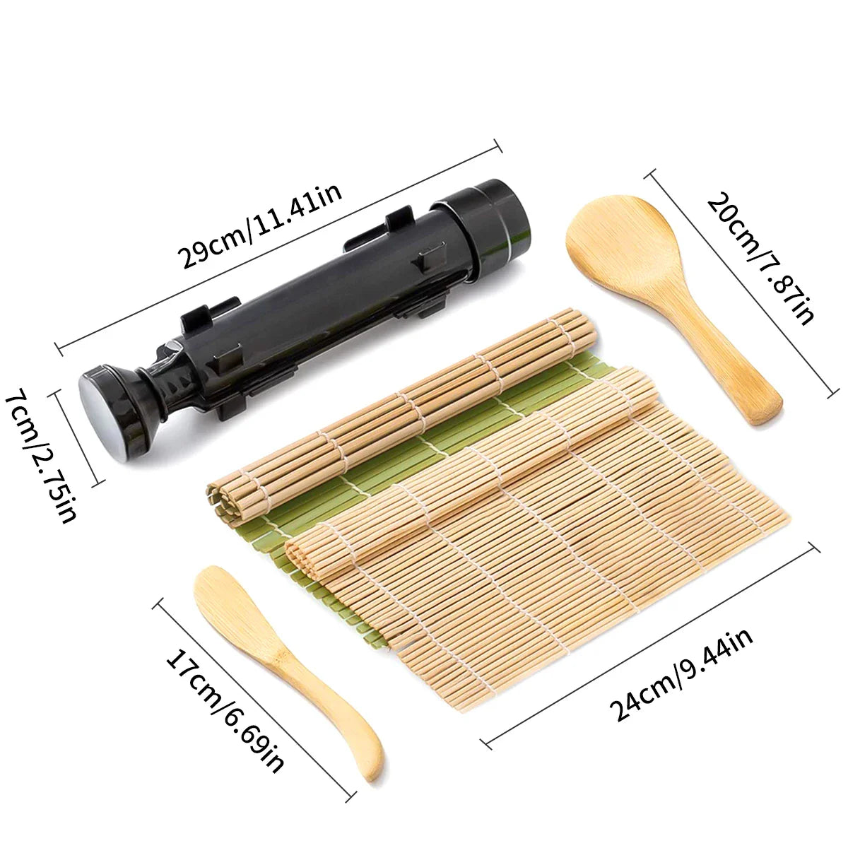 Avelena | Sushi Bazooka Reismold Bamboo Rollmatte Sushi Maker Set