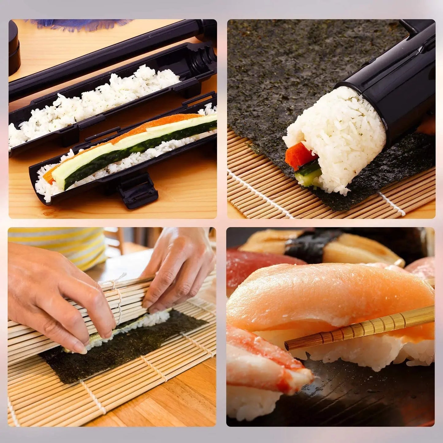 Avelena | Sushi Bazooka Reismold Bamboo Rollmatte Sushi Maker Set