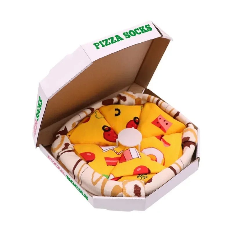 Avelena | Sushi Knöchel-Socken Geschenkset – 3-Paar Harajuku Baumwoll-Socken mit verspielten Pizza-, Burger- & Sushi-Designs, perfekt für Weihnachts- oder Geburtstagsüberraschungen