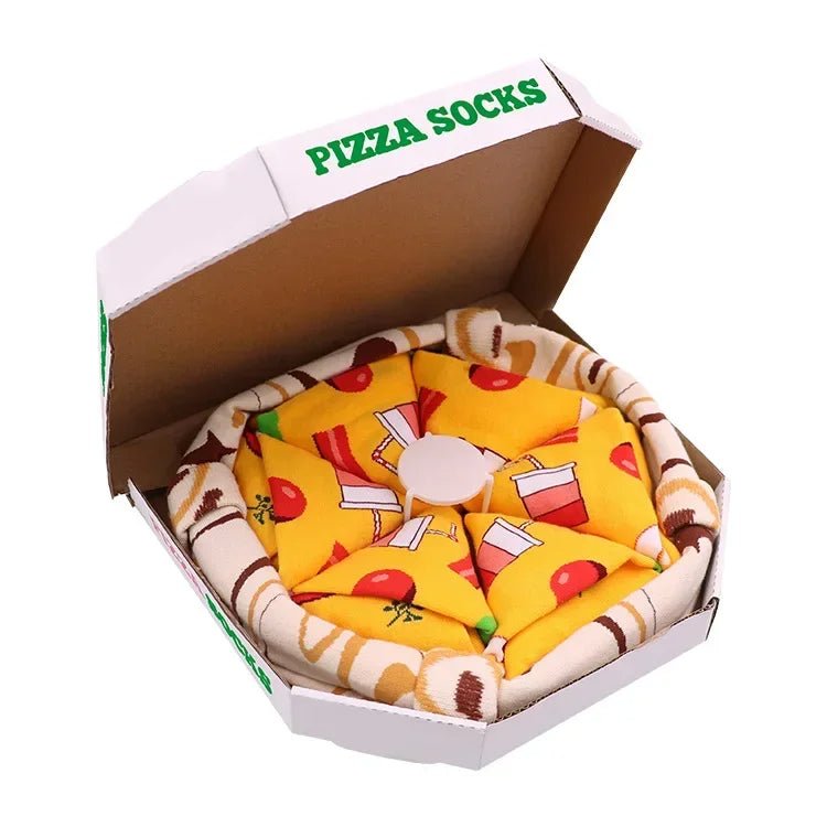 Avelena | Sushi Knöchel-Socken Geschenkset – 3-Paar Harajuku Baumwoll-Socken mit verspielten Pizza-, Burger- & Sushi-Designs, perfekt für Weihnachts- oder Geburtstagsüberraschungen