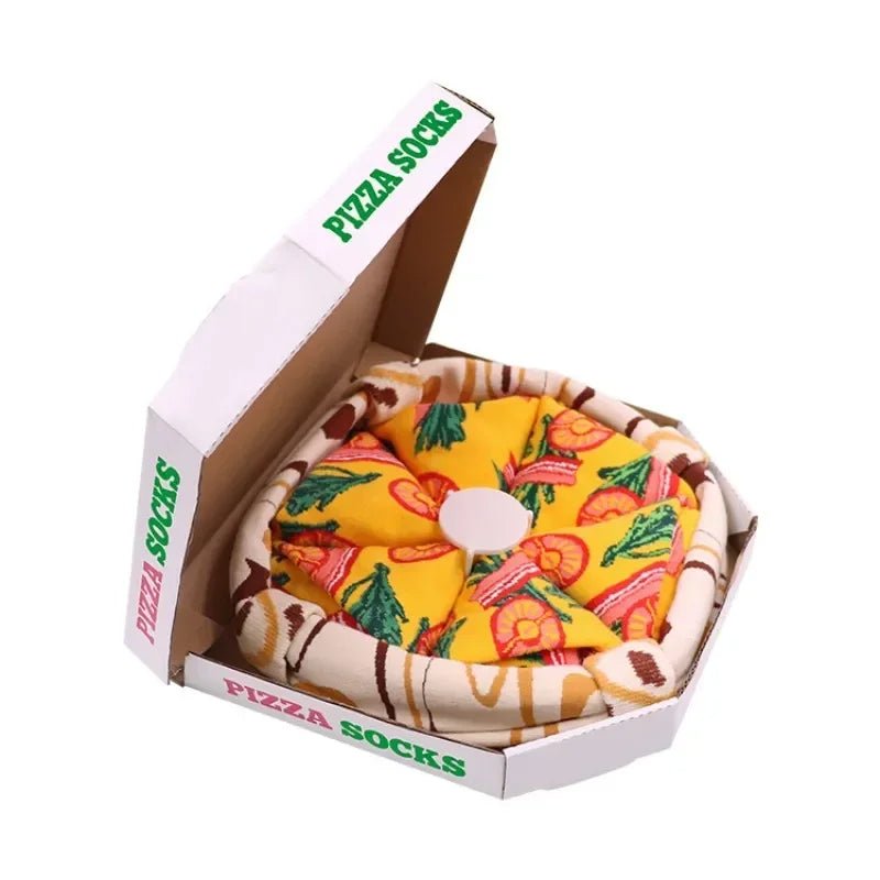 Avelena | Sushi Knöchel-Socken Geschenkset – 3-Paar Harajuku Baumwoll-Socken mit verspielten Pizza-, Burger- & Sushi-Designs, perfekt für Weihnachts- oder Geburtstagsüberraschungen