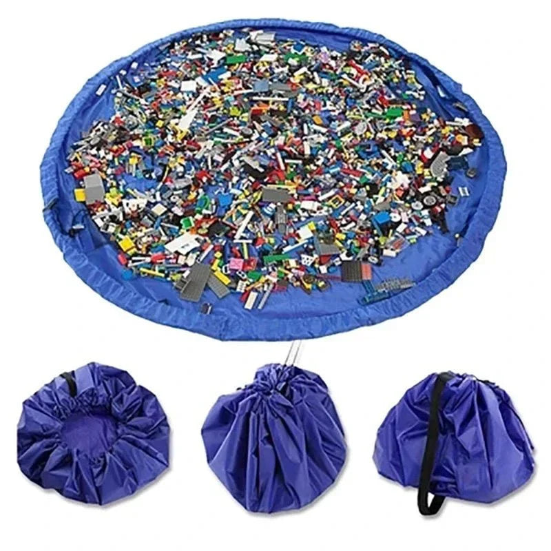 Avelena | Spielkissen und Organizer – 2-in-1 Spielmatte und Aufbewahrungstasche – Robustes Oxford-Gewebe – Leicht und tragbar – Lösung für das Kinderzimmer