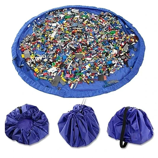 Avelena | Spielkissen und Organizer – 2-in-1 Spielmatte und Aufbewahrungstasche – Robustes Oxford-Gewebe – Leicht und tragbar – Lösung für das Kinderzimmer
