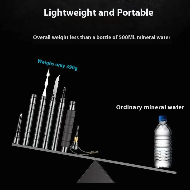 Avelena | Trailforce – Multifunktionaler taktischer Wanderstock für Survival & Abenteuer
