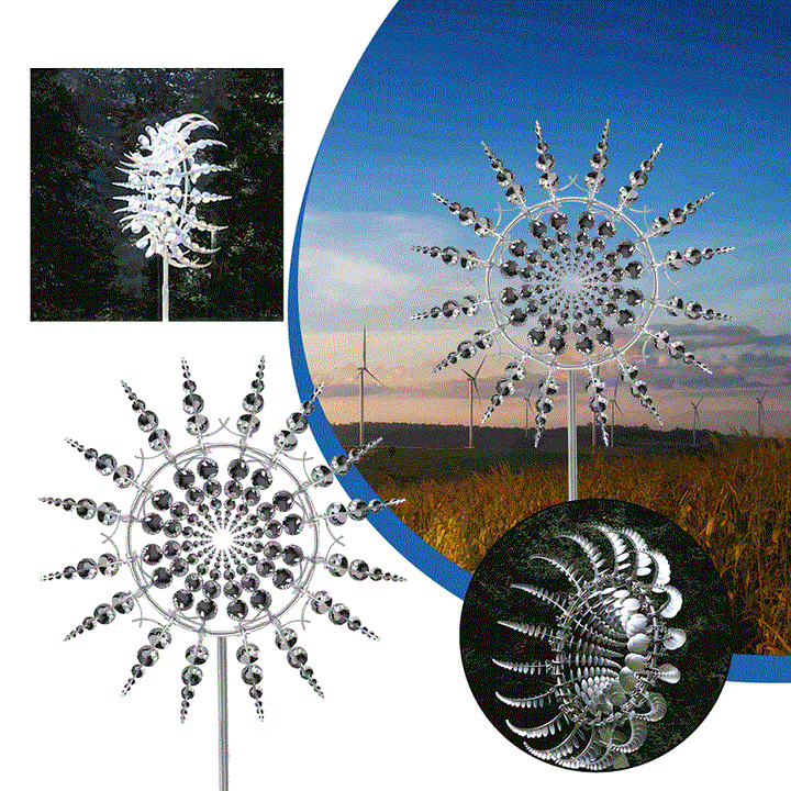 Avelena | Windmühle - Windly - Magic Metal - Gartendekoration